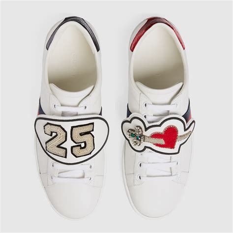 ace sneakers with removable patches gucci replica|gucci ace tongue.